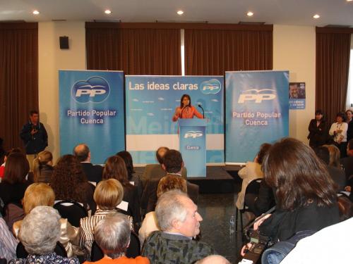 María Dolores de Cospedal en su intervención pública.