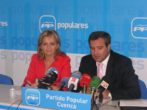 Pulido y Bonilla durante la rueda de prensa.