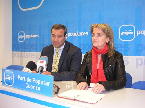 Bonilla y Pulido en rueda de prensa.