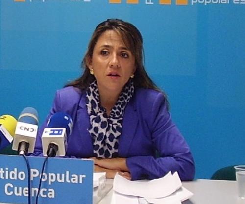 María Crespo en rueda de prensa.