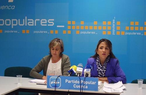 Crespo y Miranzo en rueda de prensa.