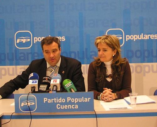 Pulido y Bonilla en rueda de prensa.