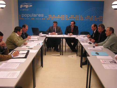 Francisco Javier Pulido con presidentes de comisiones de sanidad del PP