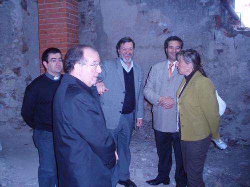 Momento de la visita a la Iglesia de la Merced