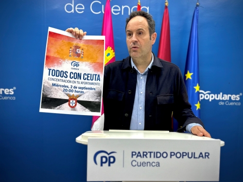 El PP de Cuenca llama a los conquenses a apoyar a Ceuta el pr&oacute;ximo 2 de septiembre en los ayuntamientos de toda la provincia